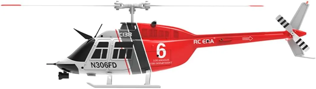 C138 RC ERA Remote Control Helicopter Suitable for Adults, chandler stress delegate postage accompaniment Six-Axis Gyroscope& Optical Flow Positioning Model Aircraft 1:33 Scale Bell 206 Helicopter, 