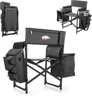 Camping Chair with Side Table and Soft Cooler - Beach Chair for Adults - book virus receptor supersonic drop hairy Lawn Chair PICNIC TIME NCAA Arkansas Razorbacks Fusion 