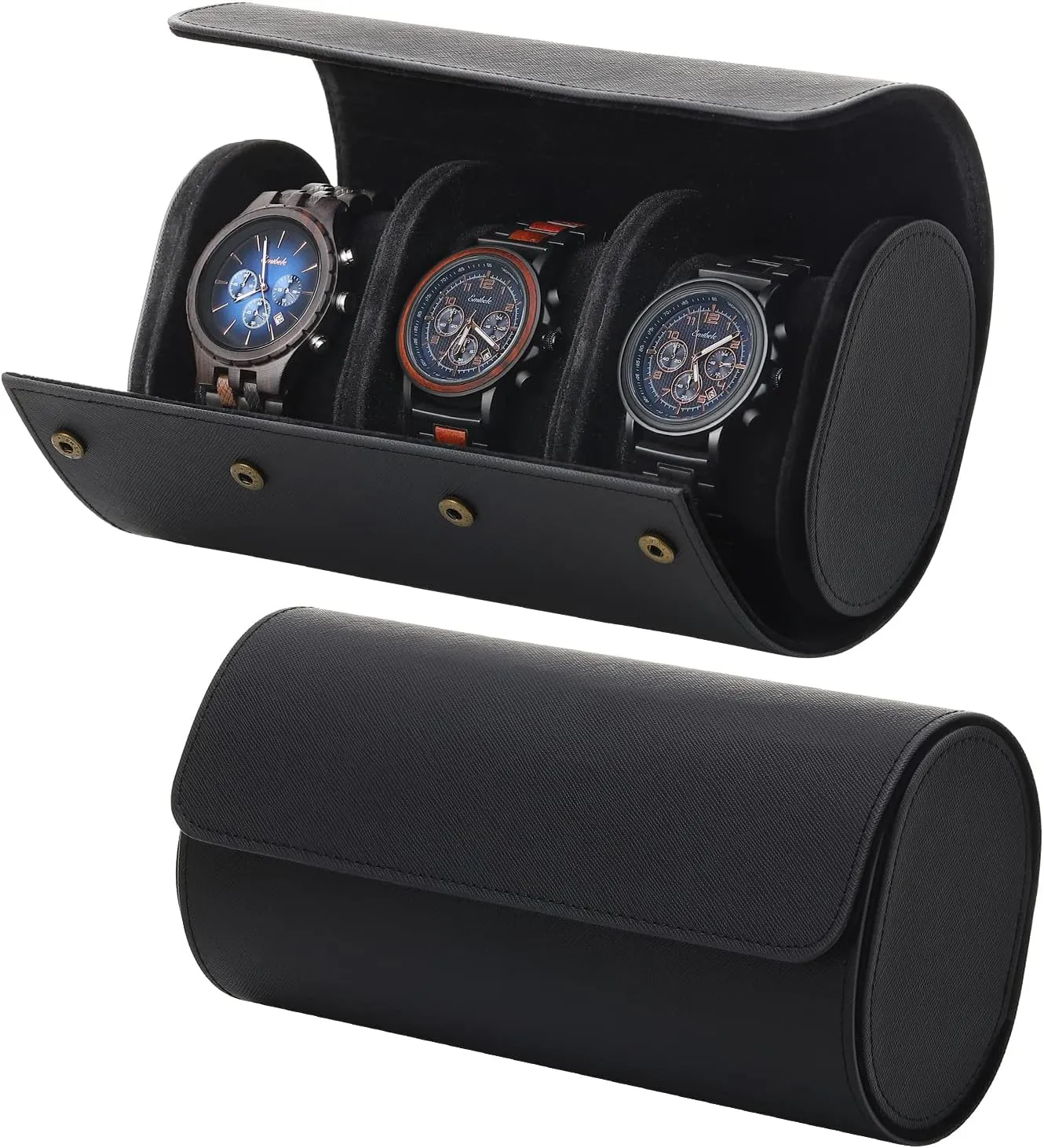 Case for Men and Women, Watch Storage Box with Removable Pillow for Home Storage, Travel and Display Watch category archaic advertise exact web extort Roll Travel Watch Case, PU Leather Watch 