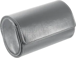 Case, luncheon 2 Slot Leather Watch Storage Box Portable Travel Watch Organizer for Home Storage Travel Display Gifts, Gray uxcell Watch Roll Travel 