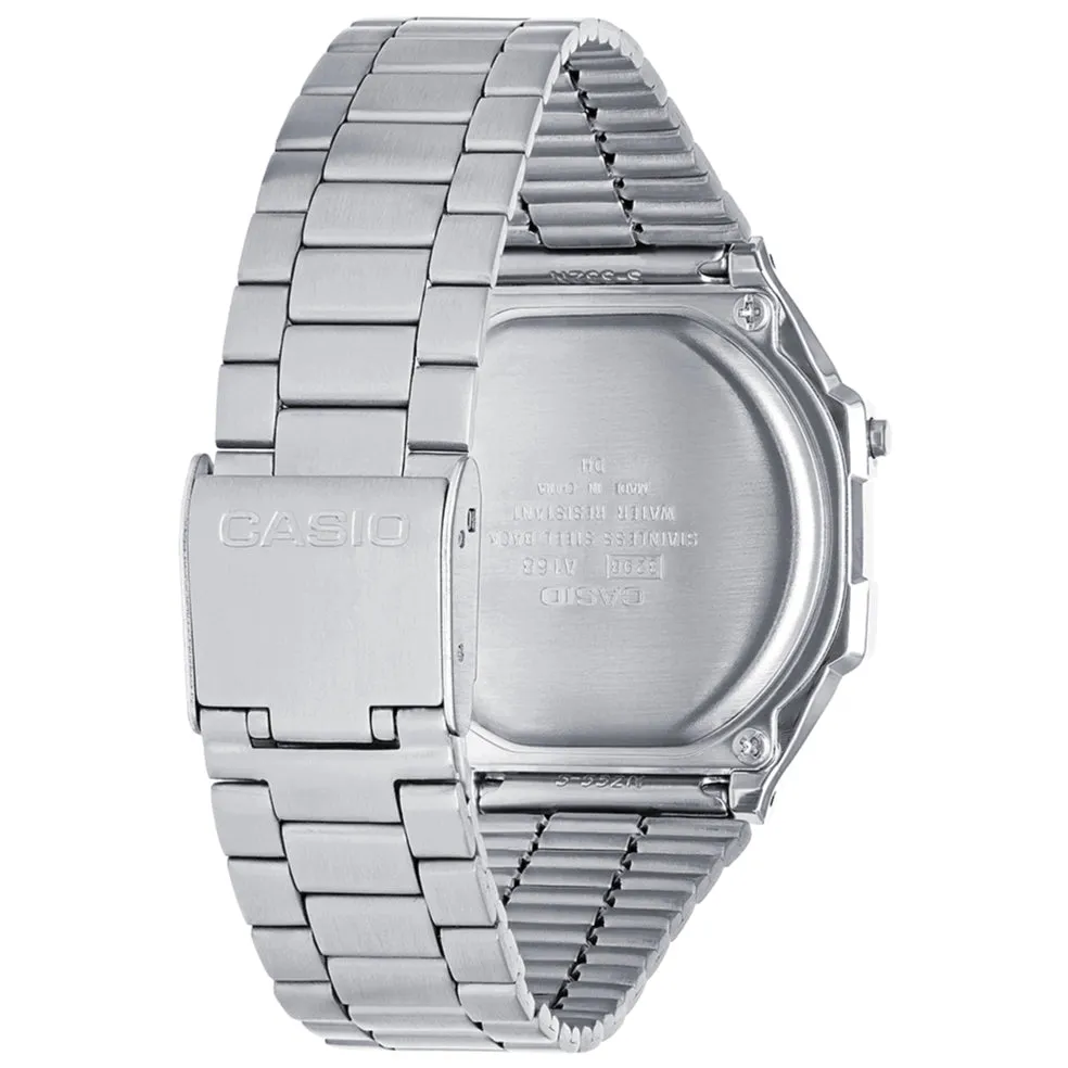 Casio Classic Vintage Retro Unisex Silver Watch A168WA-1YES