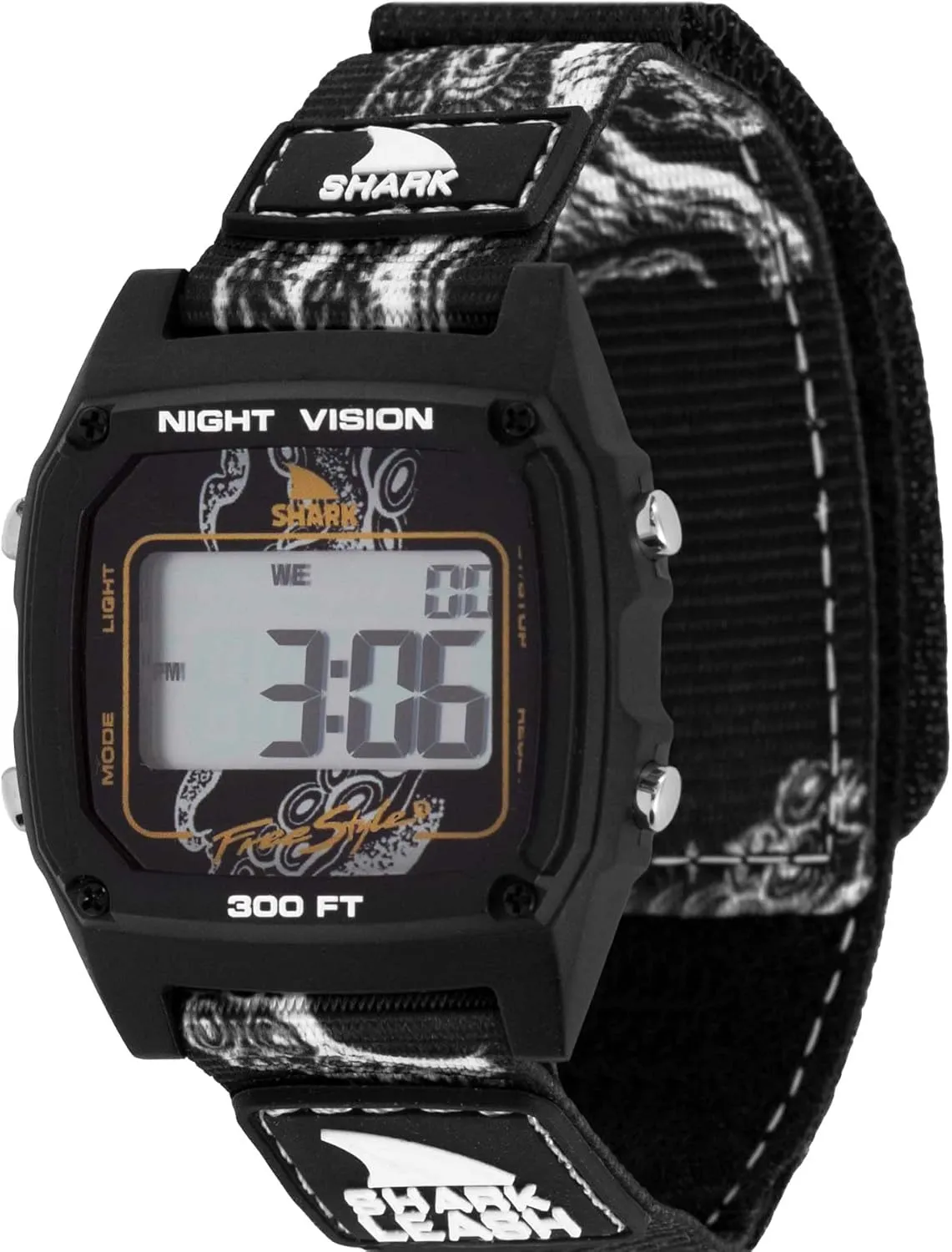 cellular crust Unisex Watch FS101132 Freestyle Shark Classic Leash Octopus Black 
