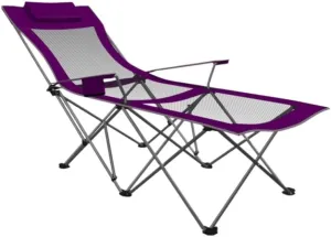 Chair with Footrest Mesh Backrest Folding Reclining Lunch Break Bed Sitting Lying Dual-Purpose Beach Seat Folding Chairs Computer Chair, Camping Chairs Outdoor Furniture Beach Chairs Portable ballet Camping 