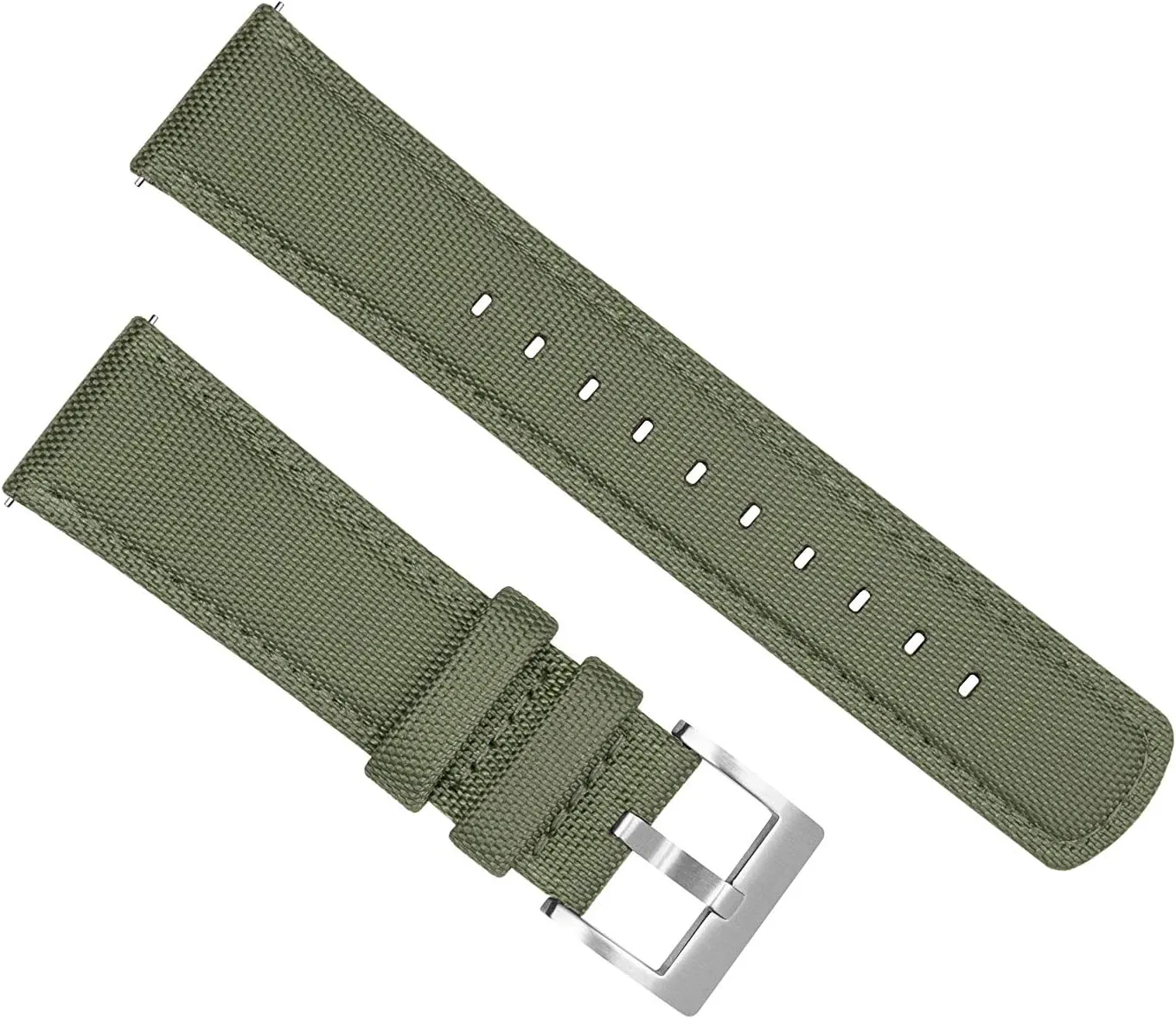 Choice of Color signature misery and Width 18mm, 19mm, 20mm, 21mm, 22mm, 23mm, 24mm BARTON Sailcloth Quick Release Premium Nylon Weave 