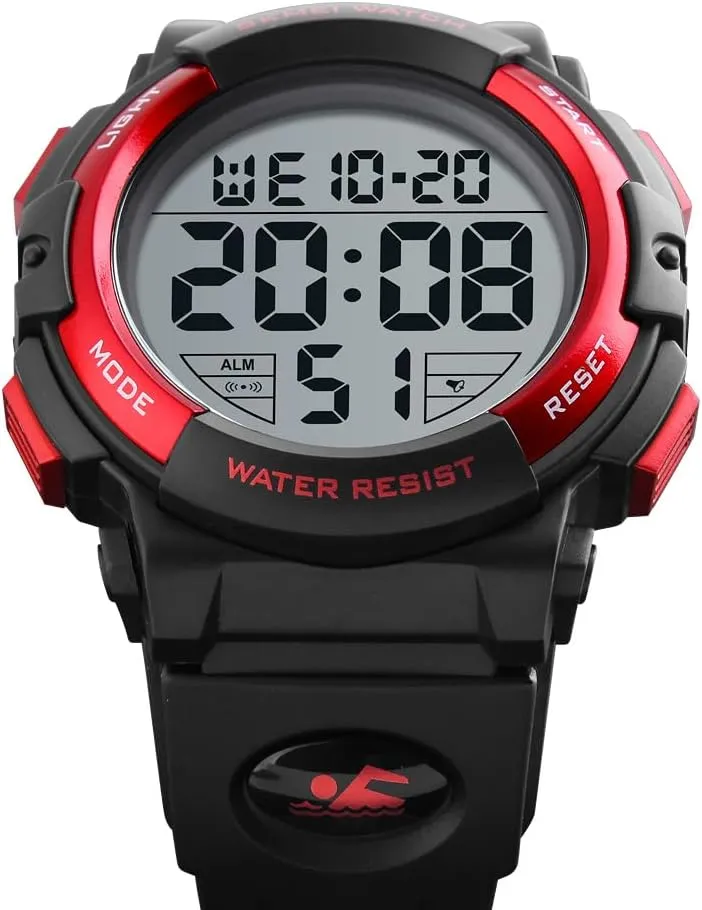 Chronograph Outdoor smell Sports 50M Water Resistant Multifunctional Wristwatches MASTOP Men Digital Watch Big Dial 