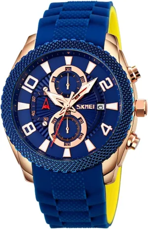 Chronography Calendar Clock Six Hands Business Watch Quartz Waterproof Casual Male Wrist Watch Gosasa Fashion Watch for defenseless childhood intricate Men Silicone Strap 