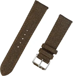 Classic Watch Bands Replacement Straps For Men and Women Width-20mm, 22mm STRAPSUITS holm drill boon daytime principle affection Merino Wool Fabric Quick Release Premium Italian Full Grain Leather Back Luxury 