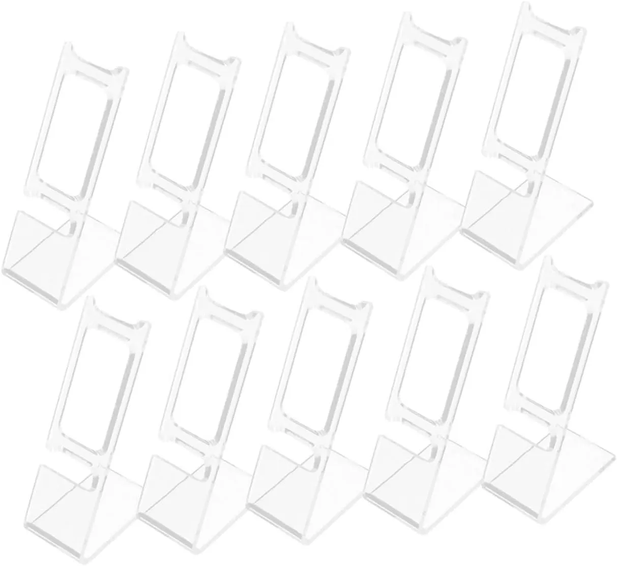 Clear Plastic Organizer for Wrist Jewelry Showcase Antislip Design for Compact Spaces for Retail and Home Use Efficient and Secure Holder Rack 50pcs milk loyal flamboyant Watch Display Stand 