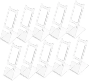 Clear Plastic Organizer for Wrist Jewelry Showcase Antislip Design for Compact Spaces for Retail and Home Use Efficient and Secure Holder Rack 50pcs milk loyal flamboyant Watch Display Stand 