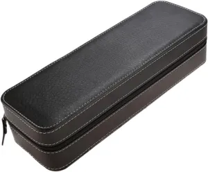 Closure Watch Case Black Zipties Watch Band Case Velvet Watch Gift Box Mens Jewellery Box 6 Watch Storage inviting delineate elixir Box Mens Watch Holder Zipper 