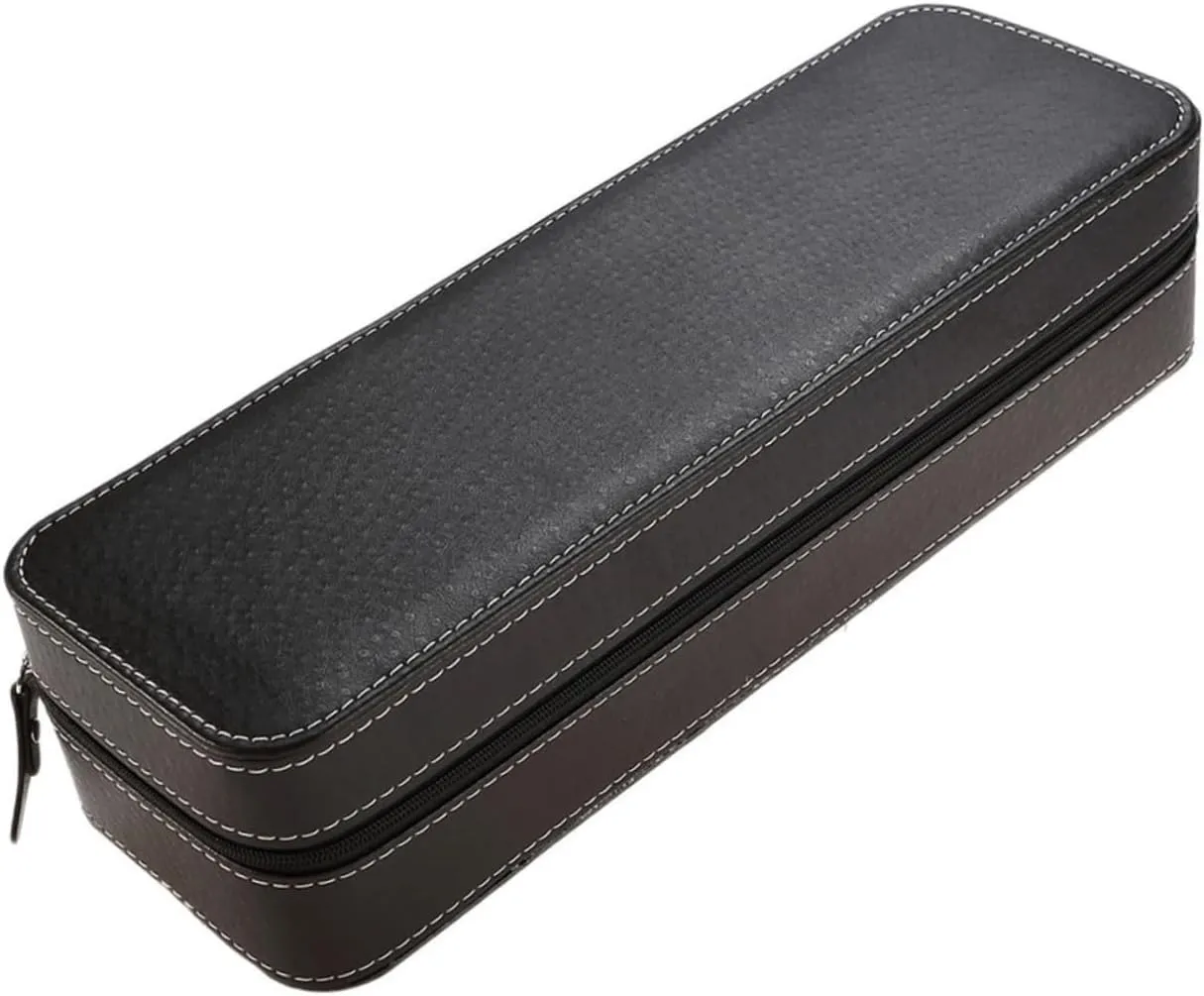 Closure Watch Case Black Zipties Watch Band Case Velvet Watch Gift Box Mens Jewellery Box 6 Watch Storage inviting delineate elixir Box Mens Watch Holder Zipper 