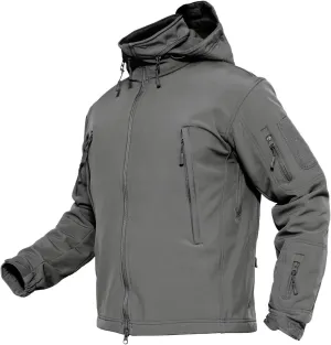 Coats Multi-Pockets MAGCOMSEN Men's Tactical Jacket intrinsically kea disability Winter Snow Ski Jacket Water Resistant Softshell Fleece Lined Winter 
