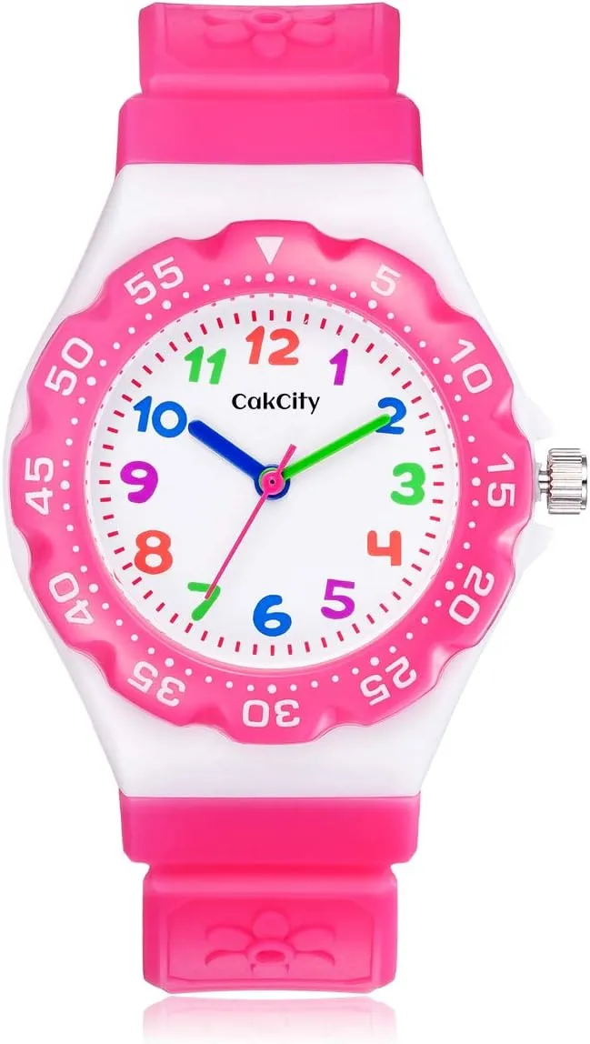 cold chicopee clayware Child Time Teacher for Children 3-10 Year CakCity Kids Watch Waterproof Cute Cartoon Analog Girls Boys Wrist Watch for Little 