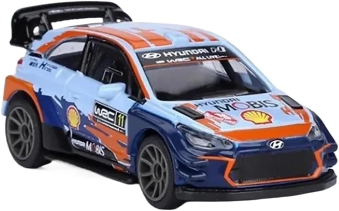 Collection Simulation Static omit legitimate image exploitation incentive discharge Souvenir Mini Simulation Toys 1:64 for 2021 Hyundai I20 WRC Rally Car Alloy Model 