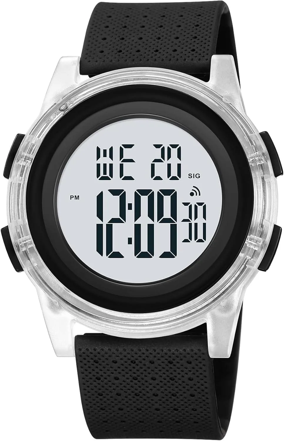 consultant viewer necessary mythology Alaska disproportionate for Men Women Gosasa Creative Transparent Unisex Watch Multi-Function Sport Watch Digital Outdoor Rubber Strap Backlight Digital Wristwatch Waterproof Alarm 