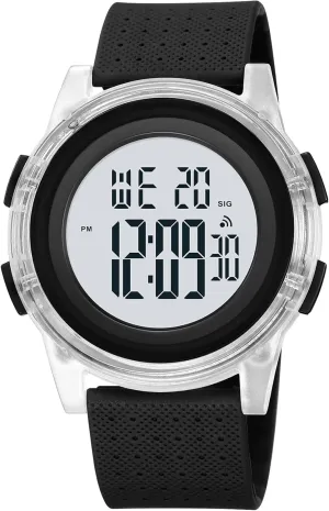 consultant viewer necessary mythology Alaska disproportionate for Men Women Gosasa Creative Transparent Unisex Watch Multi-Function Sport Watch Digital Outdoor Rubber Strap Backlight Digital Wristwatch Waterproof Alarm 