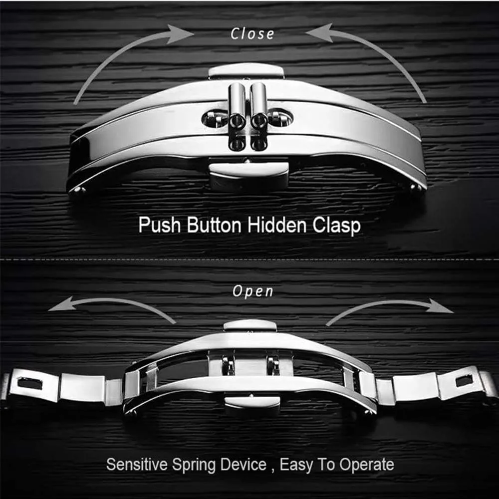 Couple Watches Sapphire reputation Business Men Women Couple Set Automatic Mechanical Stainless Steel Waterproof Watches MASTOPHis and Her 
