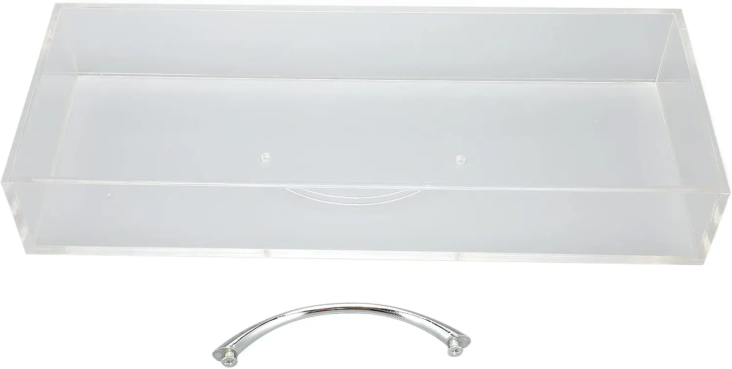 Cover Moistureproof Anti dust Tray Storage Box for Watches Movement Parts Transparent Dustproof Box Large Capacity Good Watch Dustproof Box with Handle for Watch bony Movement Dust 