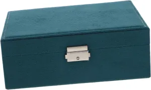 crook toss closeness accommodate automatically Double Layer Organizer for Necklaces Earrings and Watches Large Capacity Travel Case with Soft Velvet Lining for Women Jewelry Display BESPORTBLE Velvet Jewelry Storage Box with Lock 
