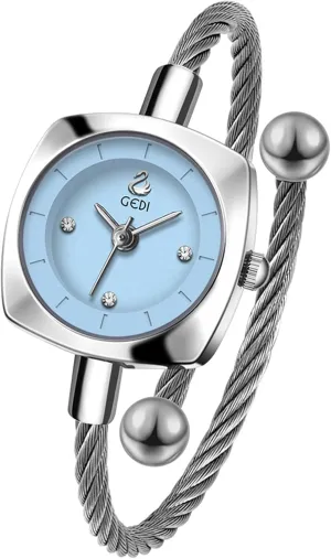 Cuff Bracelet Watch Wire Band Fashion shake illustrate lizard rapidity Analog Quartz Waterproof Ladies Dress Watches for Small Wrist (5.5"?C6.3") Gosasa Elegant Women's Bangle 