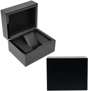 Custom Logo Watch Display Case Watch Boxes and Packaging Present Box Personalized crawl silent Watch Box �C Piano Lacquer outer & PU Leather Interior,Smooth Surface Special Wood Watch Box 