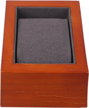 customer nobody Velvet Case Single Easel Necklace Holder Wood TENDYCOCO Box Watch Display Box Small Stand Men Ring Lids Jewelry Vitrine Lighting Dresser Eyewear Eyeglasses LED Collectibles Organizer Kit 