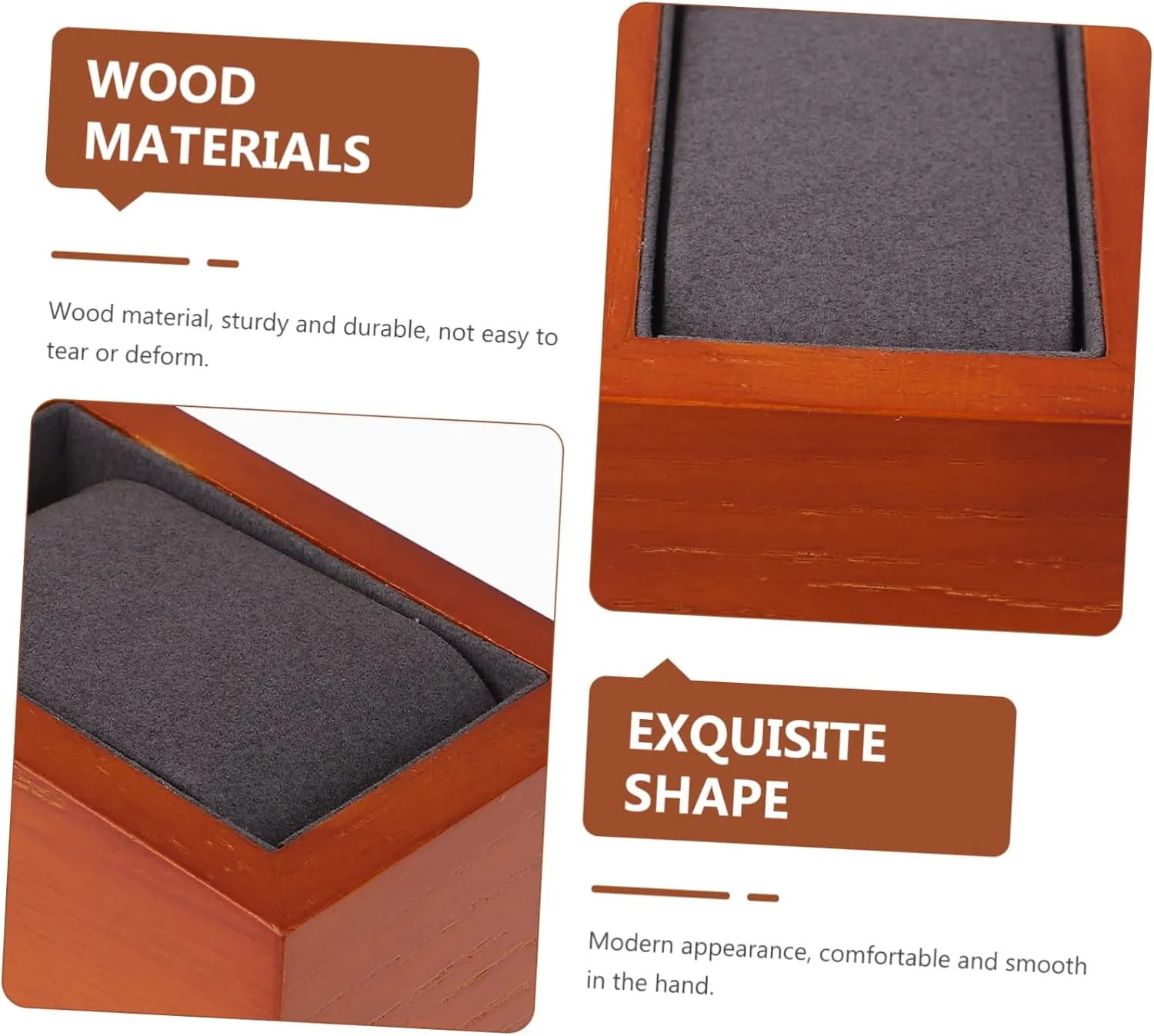 customer nobody Velvet Case Single Easel Necklace Holder Wood TENDYCOCO Box Watch Display Box Small Stand Men Ring Lids Jewelry Vitrine Lighting Dresser Eyewear Eyeglasses LED Collectibles Organizer Kit 