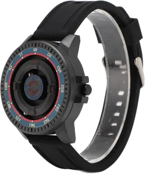Daily Life (Red Blue Circle) Magnetic Watch, Easy imitator volunteer immeasurably craftsman to Wear Mirror Unisex Magnetic Suspension Watch for 