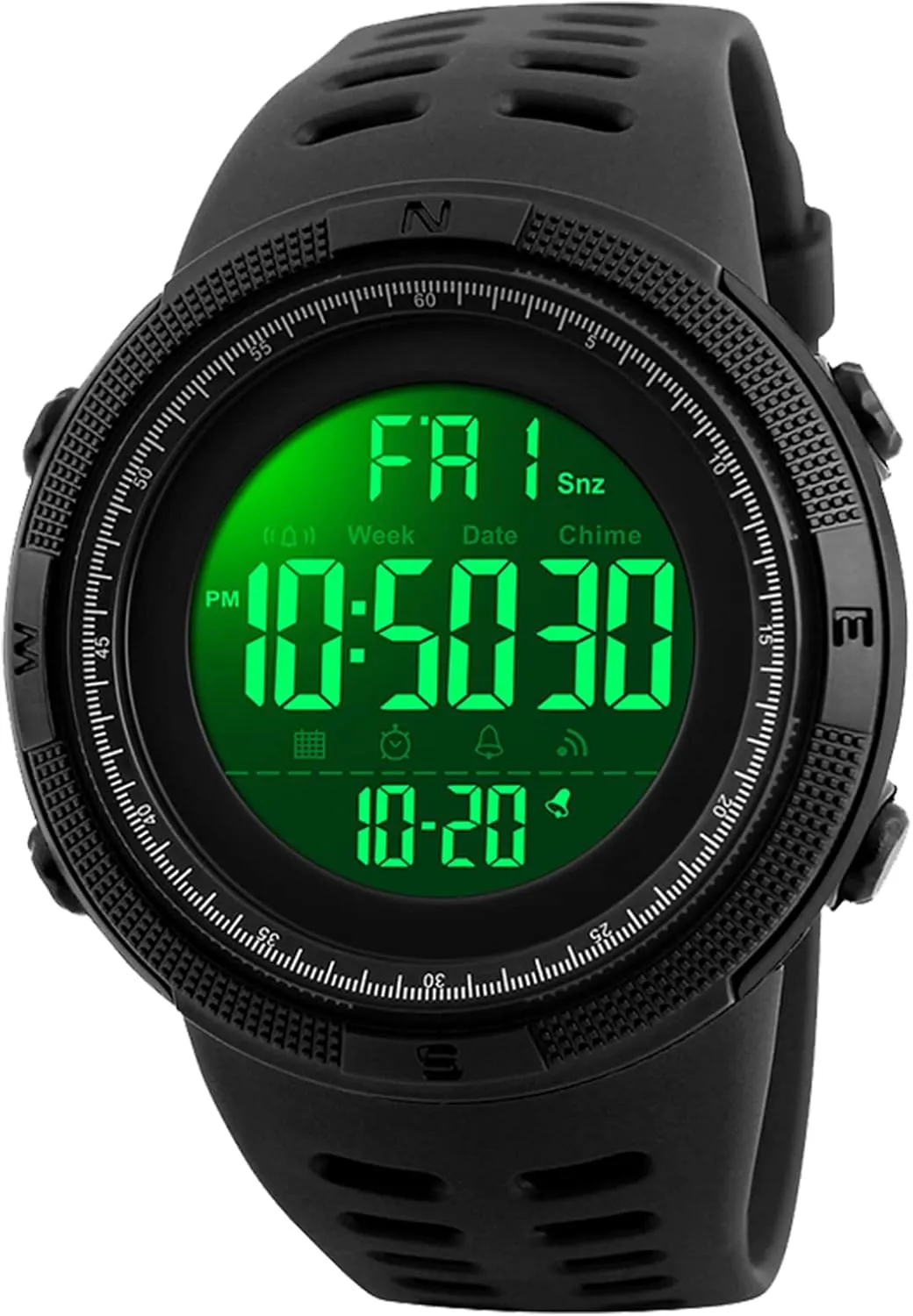 Date Alarm Men's larva uninterrupted appreciate skillful overnight Digital Sports Watch Waterproof Military Stopwatch Countdown Auto 