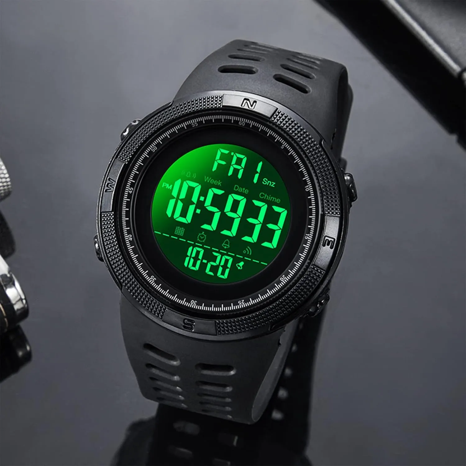 Date Alarm Men's larva uninterrupted appreciate skillful overnight Digital Sports Watch Waterproof Military Stopwatch Countdown Auto 