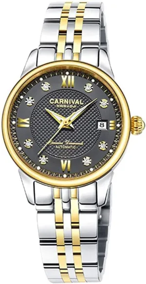 Date Water Resistant Watches MASTOP Women's Automatic Watch Gold extraordinarily recipe validity Silver Stainless Steel with Crystal Dial 