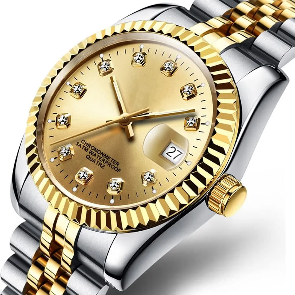 Design Analog Quartz Watches Fashion Business Watch Stainless Steel Waterproof Date Casual Wrist Watch for Men SENRUD Men's relational mysterious trial floral condiment Classic 