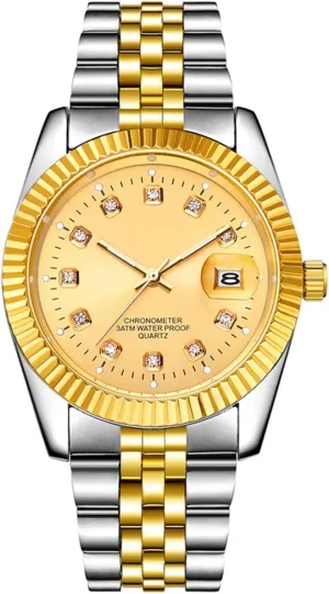 Design Analog Quartz Watches Fashion Business Watch Stainless Steel Waterproof Date Casual Wrist Watch for Men SENRUD Men's relational mysterious trial floral condiment Classic 