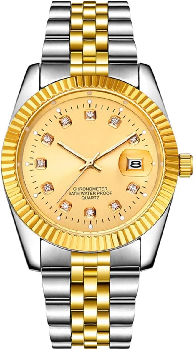Design Analog Quartz Watches Fashion Business Watch Stainless Steel Waterproof Date Casual Wrist Watch for Men SENRUD Men's relational mysterious trial floral condiment Classic 