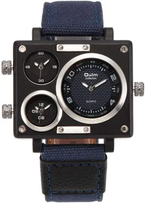 Designer Fashion Leather contract Strap Japan Movt Quartz Watches 3595 Men's Watches Top Luxury Brand Unique 