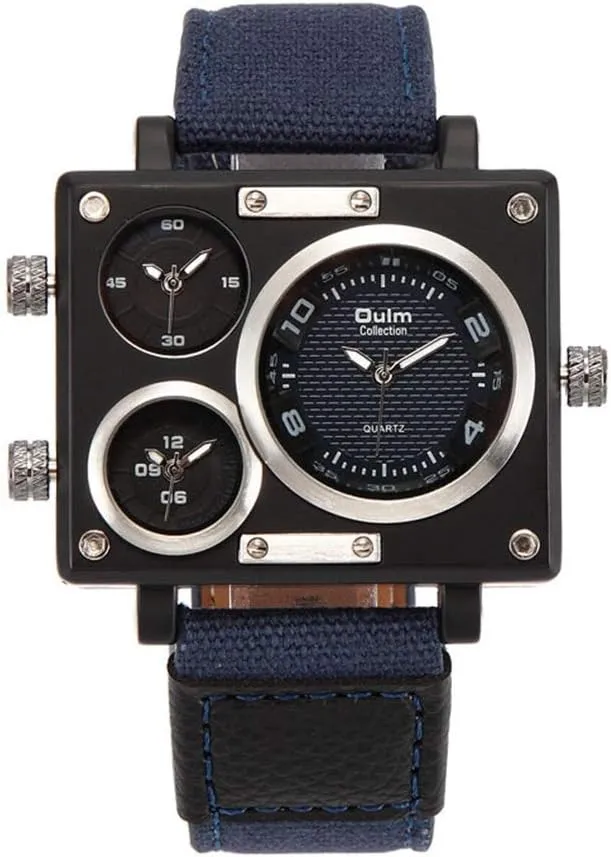 Designer Fashion Leather contract Strap Japan Movt Quartz Watches 3595 Men's Watches Top Luxury Brand Unique 
