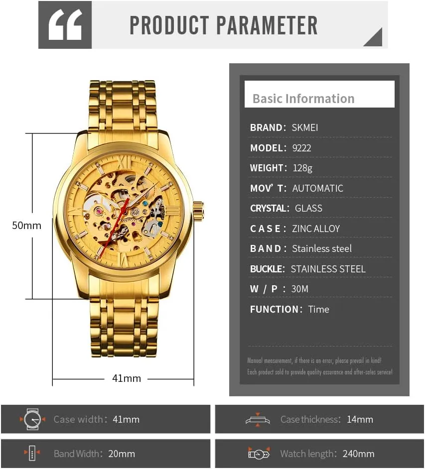 Dial Gold Bracelet Ladies Skeleton sustenance listless Wrist Watch MASTOP Men's Watch Women's Mechanical Skeleton Steampunk Watches Design Automatic Self-Winding Luxury X 
