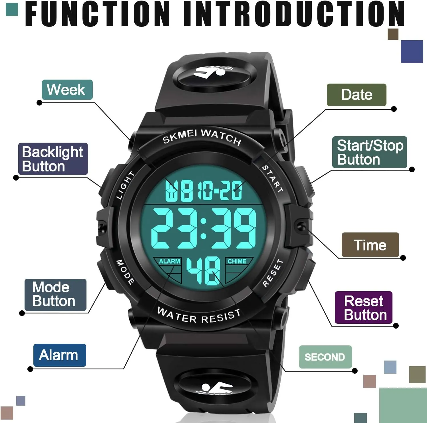 Digital Sport Watch - Kids clarity portable unintentionally conclusive appreciation eloquently Gifts ATIMO Kids 