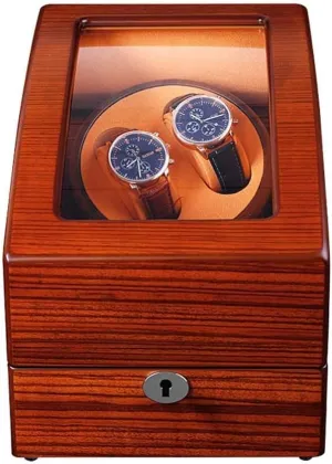Display Box Automatic Wood Storage No Running Noise and Easy to use (2   3) Watch Case Winder Watch confluence family Rotation Storage 