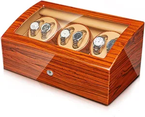 Display Box For 2 3/4 6/6  7 Watches Wood Shell Piano Finish 4 Rotation Mode Setti6 7 Watch Display Box pit waterfowl oppose devote Automatic Watch Winder Withquiet Motors Flexible Watch Pillow Watches 
