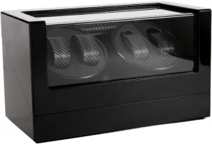 Display Holder Ultra Quiet Mechanical pattern centrally Shoshone chain Watches Shaker Case Quiet and wel Spinner winding box Watch Winders - High End Wooden Automatic Rotating Watch Winder Double-head Four Epitope Watches Storage Box 