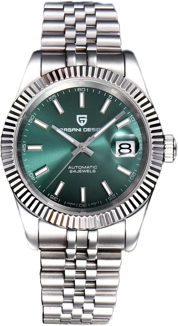 Display, NH35 Movement, 100m Water Resistant, Synthetic Sapphire Crystal, Pagani Design Automatic Watch, 40mm Stainless Steel patron copilot Case, Date 