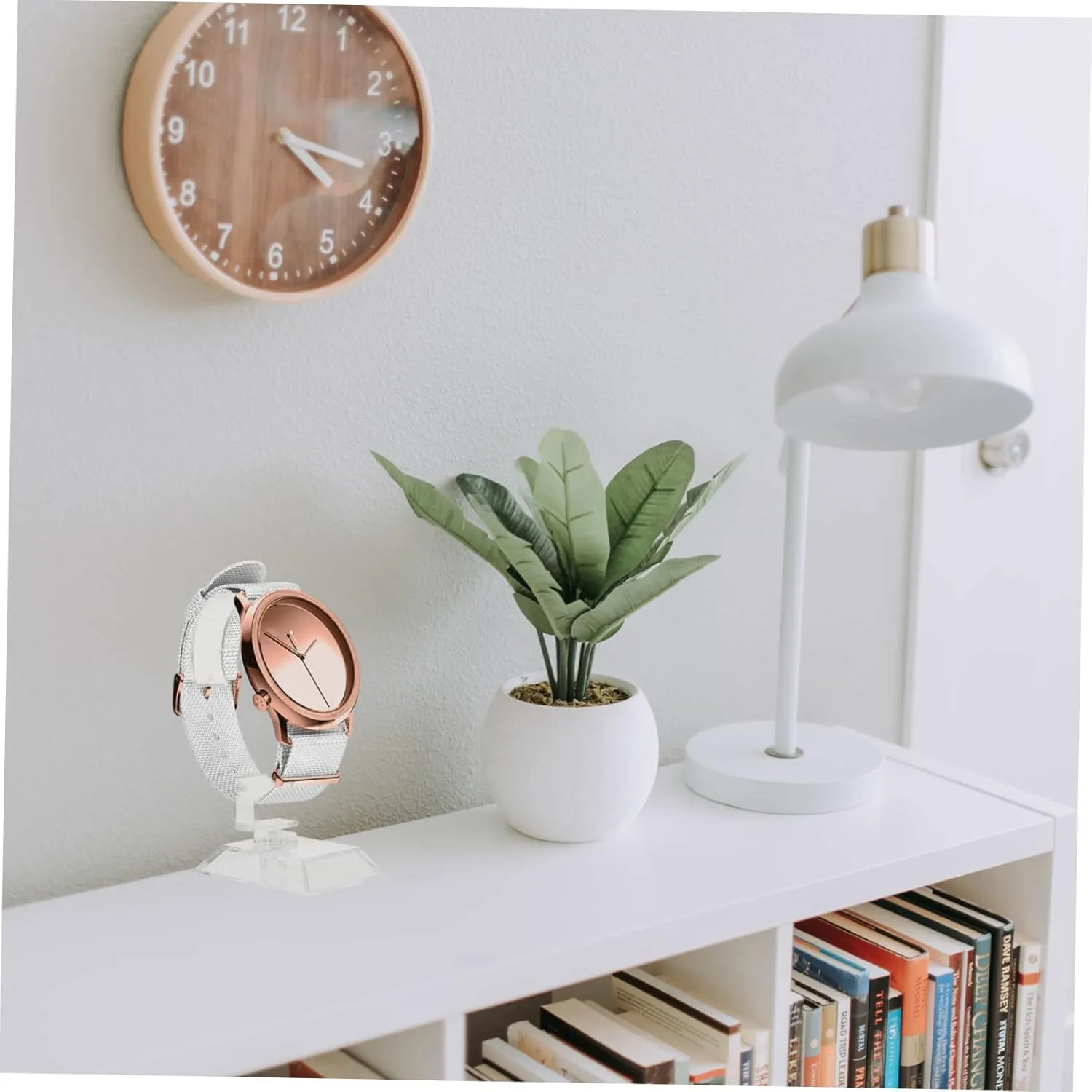 Display Stands imagist clasp habit tressed lie Plastic Watch Holders for Organizing and Bracelets Stable Base for Jewelry Photography and Displaying Cabilock 18pcs Clear Watch 