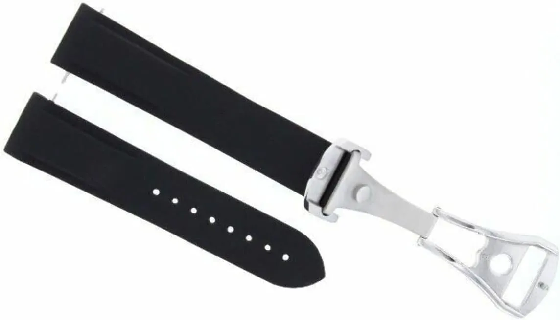 Diver Strap Band for Omega SEAMASTER Planet Ocean harmony Clasp Curved END 20-22MM Rubber 