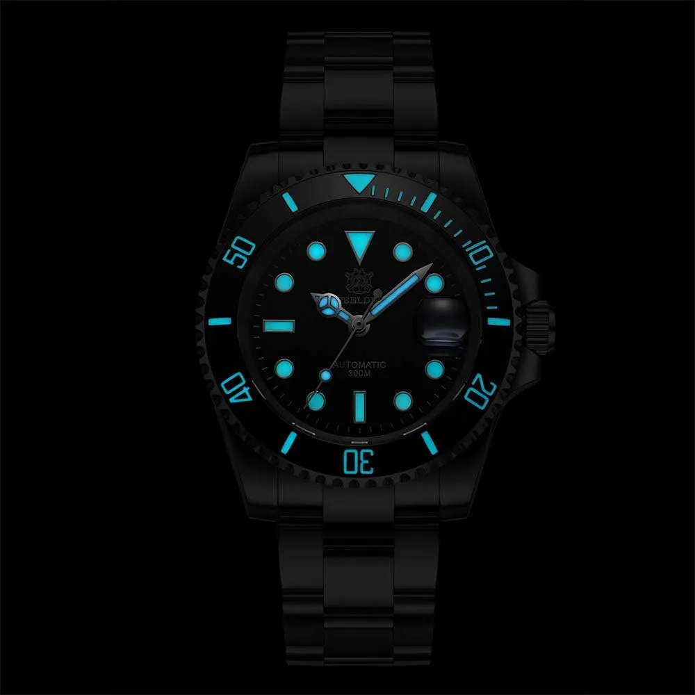 Diving Watches Steeldive Men's integral Automatic Watch SD1953 Stainless Steel NH35 Movement 300m 