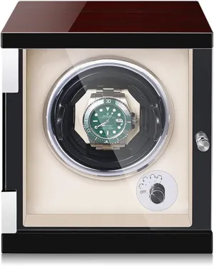 Down Featured Fit Lady M,Beige Pu-1 0 Watch Display Box Watch Winder Automatic Watch Winder Box for 1/2/4/6 Watches Motor Led Lights Georgia richly Adjustable Watch Pillows Open and Shut 