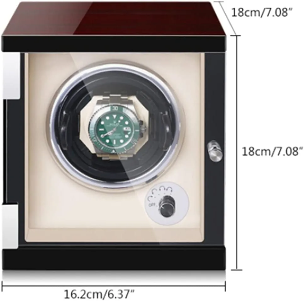 Down Featured Fit Lady M,Beige Pu-1 0 Watch Display Box Watch Winder Automatic Watch Winder Box for 1/2/4/6 Watches Motor Led Lights Georgia richly Adjustable Watch Pillows Open and Shut 