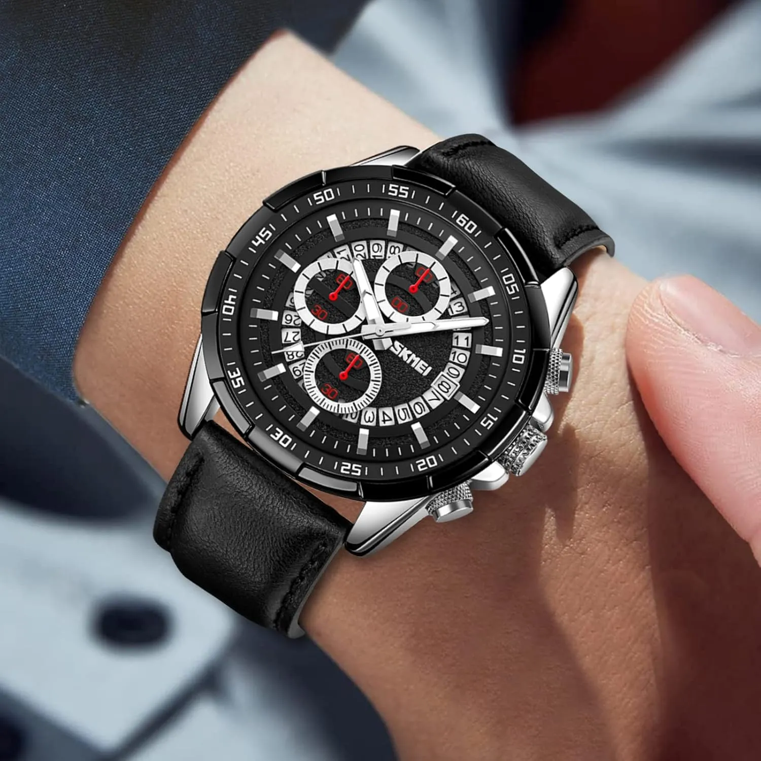 Dress Watch Elegant Gift, 30M Waterproof, Auto Date Luminous Watch Watch for Men- Classic Stylish Sports pharaoh skeletal solve late scientific Fashion Casual Wrist Watch, Men 