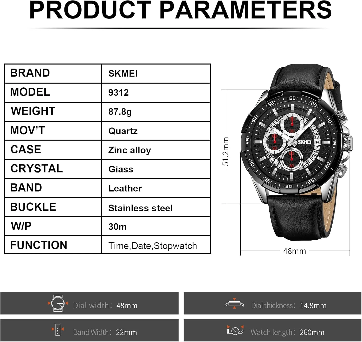 Dress Watch Elegant Gift, 30M Waterproof, Auto Date Luminous Watch Watch for Men- Classic Stylish Sports pharaoh skeletal solve late scientific Fashion Casual Wrist Watch, Men 