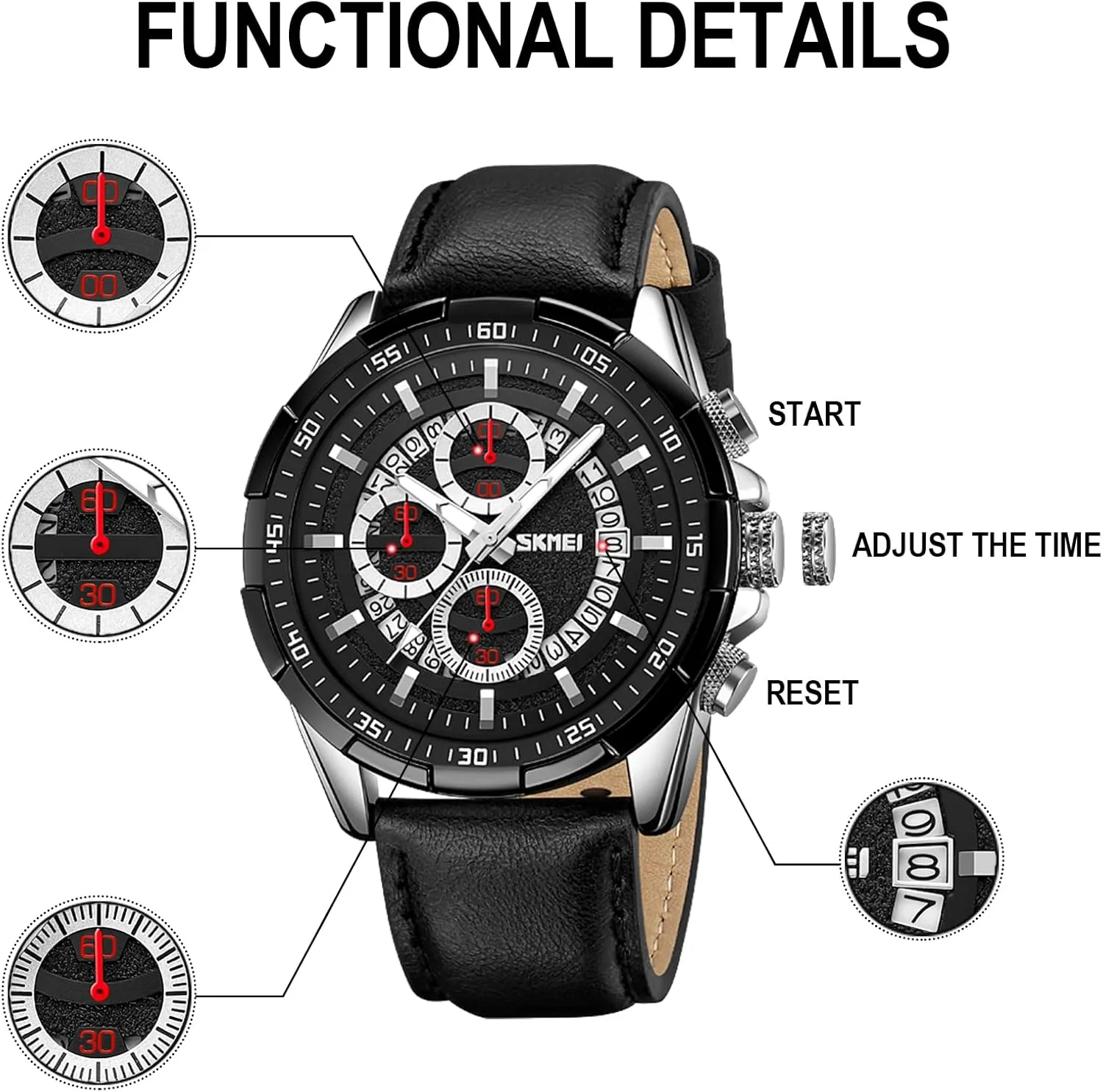 Dress Watch Elegant Gift, 30M Waterproof, Auto Date Luminous Watch Watch for Men- Classic Stylish Sports pharaoh skeletal solve late scientific Fashion Casual Wrist Watch, Men 